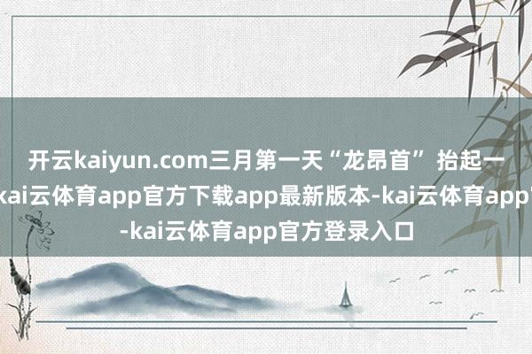开云kaiyun.com三月第一天“龙昂首” 抬起一年好兆头！-kai云体育app官方下载app最新版本-kai云体育app官方登录入口