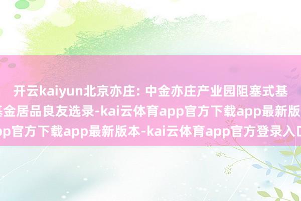 开云kaiyun北京亦庄: 中金亦庄产业园阻塞式基础程序证券投资基金基金居品良友选录-kai云体育app官方下载app最新版本-kai云体育app官方登录入口