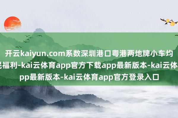 开云kaiyun.com系数深圳港口粤港两地牌小车均享受多港口通行惠民福利-kai云体育app官方下载app最新版本-kai云体育app官方登录入口
